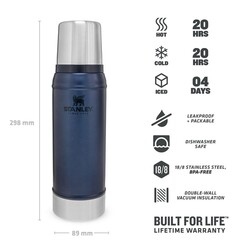 Stanley Vakumlu Paslanmaz Çelik Termos 0.75Lt Lacivert - 4