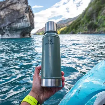 Stanley Vakumlu Paslanmaz Çelik Termos 0.75Lt Hammertone Green - 6