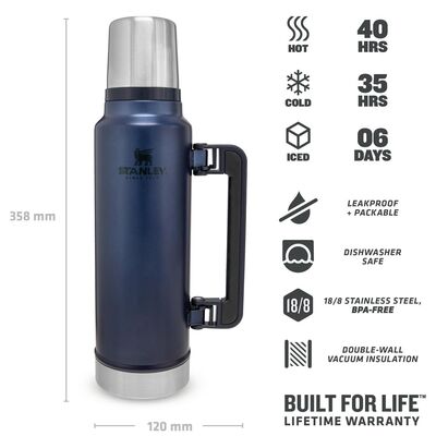 Stanley Classic Vacuum Bottle 1,4Lt Termos NightFall - 4