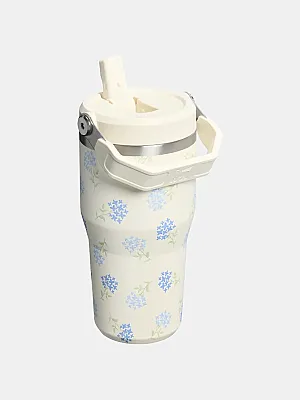 Stanley Flip Straw Tumbler Mini Pipetli Termos Bardak 0,59 LT Çiçekli - 2