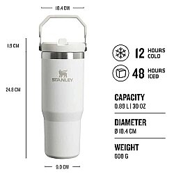 Stanley Flip Straw Tumbler Pipetli Termos Bardak 0,89 LT Frost - 2