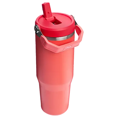 Stanley Flip Straw Tumbler Pipetli Termos Bardak 0,89 LT Hot Coral - 2