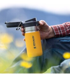 Stanley Go Quick Flip Çelik Su Termosu 0.47 lt Hardal - 4