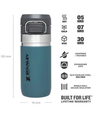 Stanley Go Quick Flip Çelik Su Termosu 0.47 lt Petrol - 3