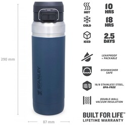Stanley Go Quick Flip Paslanmaz Çelik Su Termosu 1.06Lt Abyss - 4