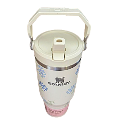 Stanley IceFlow Straw Tumbler Pipetli Termos 0,89 Lt Çiçekli - 2
