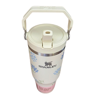 Stanley IceFlow Straw Tumbler Pipetli Termos 0,89 Lt Çiçekli - 2