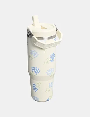 Stanley IceFlow Straw Tumbler Pipetli Termos 0,89 Lt Çiçekli - 5