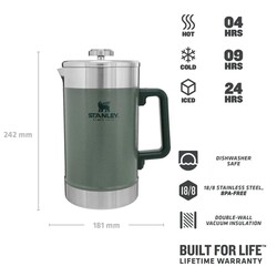 Stanley Klasik French Press Termos 1,4lt - Thumbnail