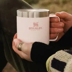Stanley Klasik Paslanmaz Çelik Termos Bardak 0,23 LT Rose Quartz - 4