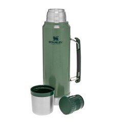 STANLEY - Stanley Klasik Termos 1Lt Legendary Bottle Hammertone Green