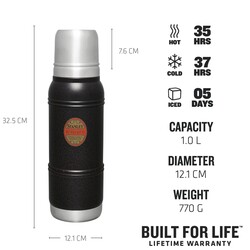 Stanley Milestones Termos 1 Lt (1960 Özel Seri) Black Patina - 2