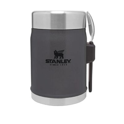 Stanley Paslanmaz Çelik Yemek Termosu Kaşıklı 0,40lt Kömür Rengi