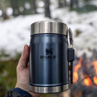 Stanley Paslanmaz Çelik Yemek Termosu Kaşıklı 0,40lt Lacivert - 6