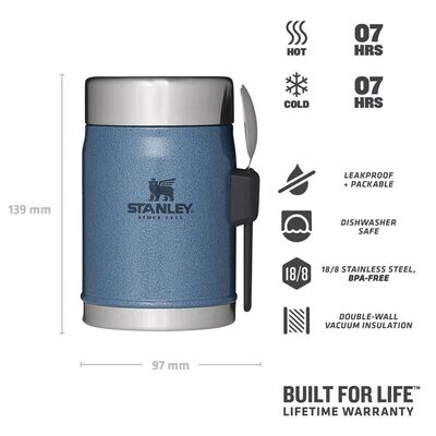 Stanley Paslanmaz Çelik Yemek Termosu Kaşıklı 0,40lt Lake - 2