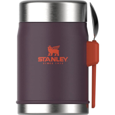 Stanley Paslanmaz Çelik Yemek Termosu Kaşıklı 0,40lt Mor - STANLEY
