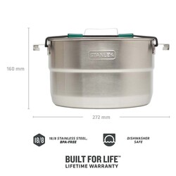 Stanley Pişirme Seti Base Camp Cook Set 3,5Lt Paslanmaz Çelik - 2