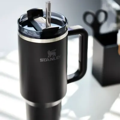 Stanley Quencher Pipetli Termos Bardak 1.18Lt Black - 4