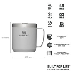 Stanley Termos Bardak Legendary Camp Mug 12oz Kül Rengi - 2