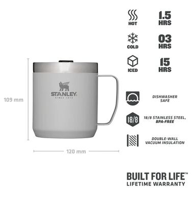 Stanley Termos Bardak Legendary Camp Mug 12oz Kül Rengi - 2