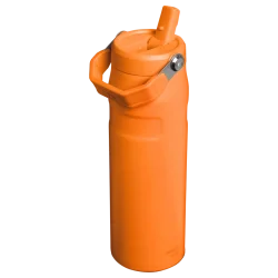 Stanley The IceFlow Flip Straw Pipetli Termos Bardak 0.70lt Goldenrod Coral - 2