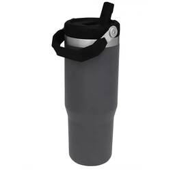 Stanley Flip Straw Tumbler Pipetli Termos Bardak 0,89 LT Kömür - 4