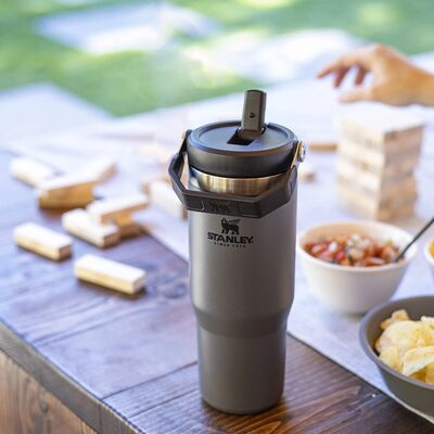 Stanley Flip Straw Tumbler Pipetli Termos Bardak 0,89 LT Kömür - 7