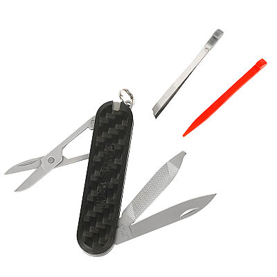 Swiss Tech 7-İn-1 Karbon Fiber Çok Amaçlı Çakı ST029044 - 1