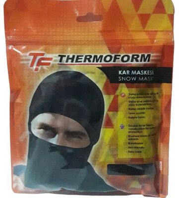Thermoform Kar Maskesi Heavy Siyah