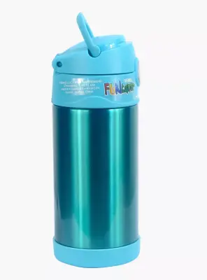 Thermos F401 Funtainer SS Çocuk Pipetli Termos 0,355L Turkuaz - 3