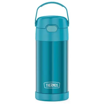 Thermos F401 Funtainer SS Çocuk Pipetli Termos 0,355L Turkuaz - 1