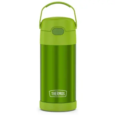 Thermos F401 Funtainer SS Çocuk Pipetli Termos 0,355L Yeşil - 1