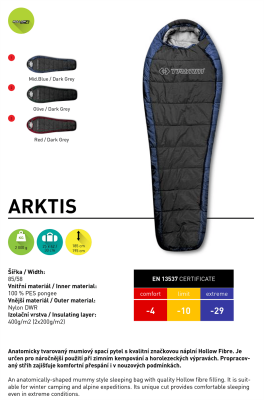 Trimm Arktis -29 Kışlık Uyku Tulumu 195R Yeşil - 2