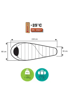 Trimm Balance -25C Ultralight Uyku Tulumu - 195L Mavi - 3