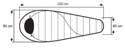 Trimm Balance Wide -25'C XL Uyku Tulumu - 195R, Mavi - 3