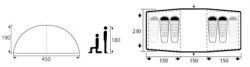 Trimm Comfort II 4 Kişilik Çadır - 3