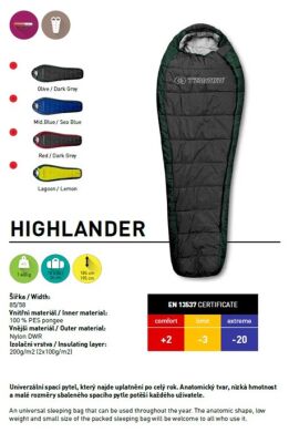 Trimm Highlander -20'C Ultralight Uyku Tulumu - 195R, Kırmızı - 3