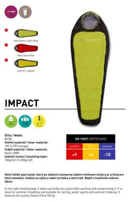 Trimm Impact -10C Ultralight Uyku Tulumu 195 Sol Yeşil - 3