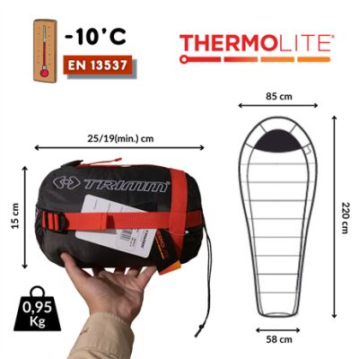 Trimm Impact -10'C Ultralight Uyku Tulumu - 195R, Yeşil - 2