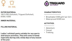 Trimm Sigma Softshell Pantolon - Kadın - 3