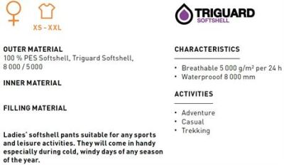 Trimm Sigma Softshell Pantolon - Kadın - 3