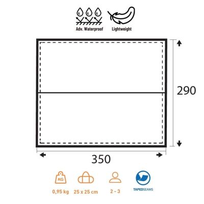 Trimm Trace 290x350 Outdoor Tarp - Yeşil - 2