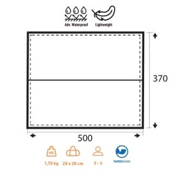 Trimm Trace XL 370x500 Outdoor Tarp - Yeşil - 2