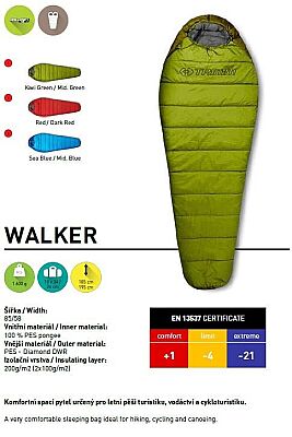 Trimm Walker -21'C Ultralight Uyku Tulumu - 195R Mavi - 3