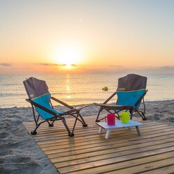 Uquip Sandy XL Yüksek Konforlu & Takviyeli Katlanır Plaj ve Kamp Sandalyesi - Thumbnail