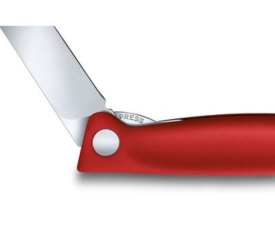 Victorinox 6.7801.FB SwissClassic 11cm Katlanabilir Soyma Bıçağı Kırmızı - 4