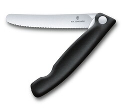 Victorinox - Victorinox 6.7833.FB SwissClassic 11cm Katlanabilir Domates Bıçağı Siyah
