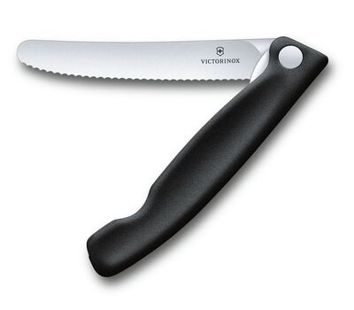 Victorinox 6.7833.FB SwissClassic 11cm Katlanabilir Domates Bıçağı Siyah - 1