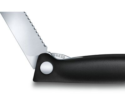 Victorinox 6.7833.FB SwissClassic 11cm Katlanabilir Domates Bıçağı Siyah - 3