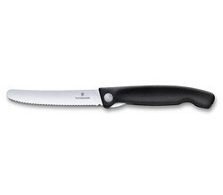 Victorinox 6.7833.FB SwissClassic 11cm Katlanabilir Domates Bıçağı Siyah - 4